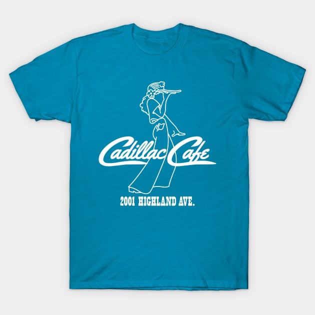 Cadillac Cafe Waitress T-Shirt by Wright Art